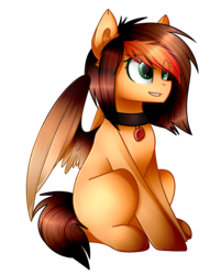 Size: 1159x1440 | Tagged: safe, artist:despotshy, oc, oc only, oc:coffin tree, pegasus, pony, female, mare, simple background, sitting, solo, transparent background