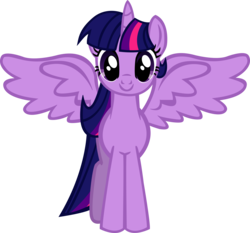 Size: 4000x3731 | Tagged: safe, artist:advancefiction, twilight sparkle, alicorn, pony, g4, magical mystery cure, .svg available, female, mare, simple background, solo, transparent background, twilight sparkle (alicorn), vector, vector trace