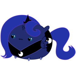 Size: 3000x3000 | Tagged: safe, artist:maybyaghost, princess luna, pony, g4, chubbie, female, high res, simple background, solo, transparent background, vector