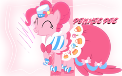 Size: 2560x1600 | Tagged: safe, artist:lextsy, pinkie pie, earth pony, pony, g4, clothes, dress, female, gala dress, mare, solo, vector, wallpaper