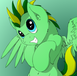 Size: 1848x1824 | Tagged: safe, anonymous artist, oc, oc only, oc:taco.m.tacoson, pony, cute, profile picture, simple background, spread wings, wings
