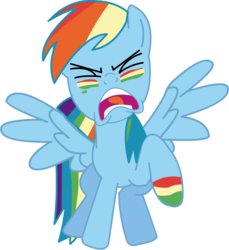 Size: 873x954 | Tagged: safe, artist:stratmlp, rainbow dash, pegasus, pony, dragonshy, g4, female, mare, simple background, solo, transparent background, vector, vector trace