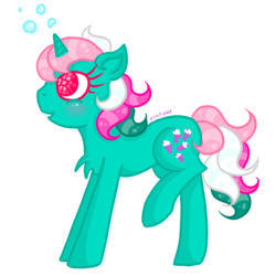 Size: 1024x1024 | Tagged: safe, artist:crystal-sushi, fizzy, earth pony, pony, twinkle eyed pony, g1, bubble, female, mare, simple background, solo, transparent background