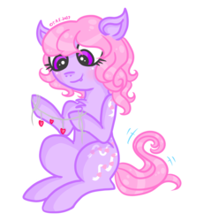 Size: 1024x1106 | Tagged: safe, artist:crystal-sushi, baby love melody, earth pony, pony, g1, female, mare, ornament, simple background, solo, transparent background
