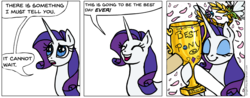 Size: 938x366 | Tagged: safe, artist:gingerfoxy, rarity, breezie, pony, unicorn, pony comic generator, g4, best pony, comic, trophy