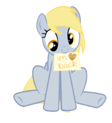 Size: 624x685 | Tagged: safe, artist:broneill95, artist:kawaiinikki, edit, vector edit, derpy hooves, pony, g4, female, simple background, solo, transparent background, vector