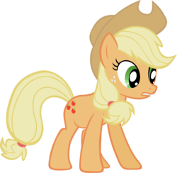 Size: 3556x3477 | Tagged: safe, artist:lilcinnamon, applejack, earth pony, pony, fall weather friends, g4, applejack's hat, cowboy hat, female, hat, high res, mare, simple background, solo, transparent background, vector, vector trace