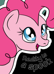 Size: 2400x3300 | Tagged: safe, artist:aaronmk, pinkie pie, earth pony, pony, g4, anarchy, egoist anarchism, female, high res, max stirner, solo