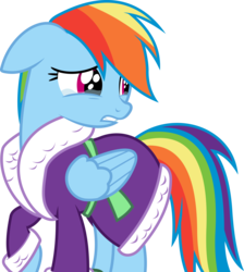Size: 6000x6711 | Tagged: safe, artist:dasprid, rainbow dash, pegasus, pony, g4, tanks for the memories, .svg available, absurd resolution, bathrobe, clothes, cropped, crying, cute, dashabetes, female, floppy ears, look of betrayal, mare, sad, show accurate, simple background, solo, transparent background, vector