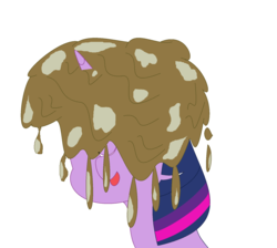 Size: 1720x1540 | Tagged: safe, artist:amateur-draw, twilight sparkle, pony, g4, downvote bait, ms paint, mud, muddy, wet and messy