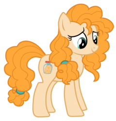 Size: 1536x1608 | Tagged: safe, artist:magpie-pony, pear butter, earth pony, pony, g4, the perfect pear, female, mare, simple background, solo, transparent background, vector