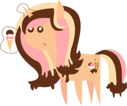 Size: 14510x12128 | Tagged: safe, artist:xhalesx, oc, oc only, oc:banana split, pony, absurd resolution, commission, inkscape, pointy ponies, ponyscape, simple background, solo, transparent background, vector