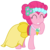 Size: 5500x5500 | Tagged: safe, artist:drfatalchunk, pinkie pie, earth pony, pony, a canterlot wedding, g4, my little pony: friendship is magic, .svg available, ^^, absurd resolution, bridesmaid dress, bridesmaid pinkie, clothes, dress, eyes closed, female, mare, simple background, solo, transparent background, vector