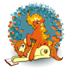 Size: 3448x3360 | Tagged: safe, artist:noreasontohope, oc, oc only, oc:firefox, pony, browser ponies, firefox, high res, mane of fire, ponified, simple background, transparent background