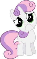 Size: 3018x4776 | Tagged: safe, artist:ocarina0ftimelord, sweetie belle, pony, unicorn, g4, sleepless in ponyville, .svg available, :c, cute, diasweetes, female, filly, frown, high res, puppy dog eyes, simple background, solo, sweetie frown, transparent background, vector, vector trace