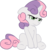 Size: 2833x3015 | Tagged: safe, artist:deathnyan, artist:kp-shadowsquirrel, sweetie belle, pony, unicorn, g4, female, filly, grumpy, grumpy belle, high res, simple background, solo, transparent background, vector, vector trace