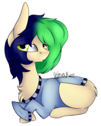 Size: 1216x1512 | Tagged: safe, artist:sweetmelon556, oc, oc only, earth pony, pony, clothes, female, mare, prone, simple background, solo, transparent background