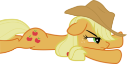 Size: 3864x1949 | Tagged: safe, artist:chrispy248, applejack, earth pony, pony, g4, applejack's hat, cowboy hat, female, hat, simple background, solo, transparent background, vector