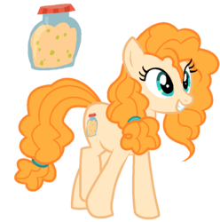 Size: 764x770 | Tagged: safe, artist:dashkatortik12222222, pear butter, pony, g4, the perfect pear, base used, female, simple background, solo, transparent background