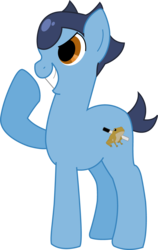 Size: 3080x4861 | Tagged: safe, artist:tokuberry, pony, high res, inazuma eleven, kogure yuuya, ponified, simple background, solo, transparent background, vector