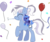 Size: 1754x1469 | Tagged: safe, artist:tenchi-outsuno, princess luna, oc, oc only, pony, g4, balloon, confetti, party horn, plushie, simple background, transparent background, vector