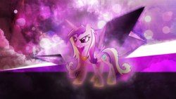 Size: 3840x2160 | Tagged: safe, artist:game-beatx14, artist:givralix, edit, princess cadance, g4, 4k, angry, female, high res, solo, wallpaper, wallpaper edit