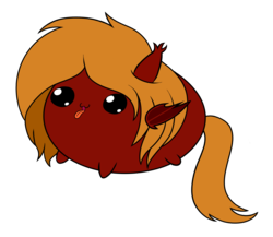 Size: 2300x2000 | Tagged: safe, artist:lullabytrace, derpibooru exclusive, oc, oc only, oc:descension, pony, adorable face, blob, blob pony, cute, high res, simple background, small wings, transparent background