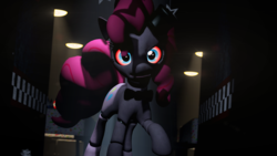 Size: 3840x2160 | Tagged: safe, artist:jollyoldcinema, pony, crossover, five nights at freddy's, five nights at pinkie's, fivenightsatpinkies, fnaf1, high res, solo