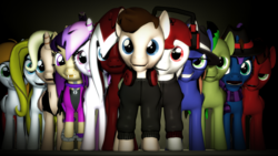 Size: 3840x2160 | Tagged: safe, artist:jollyoldcinema, oc, oc only, pony, 3d, group, group picture, high res, source filmmaker