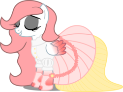 Size: 9488x7130 | Tagged: safe, artist:atomicmillennial, oc, oc only, oc:sakura, pony, g4, absurd resolution, clothes, commission, dress, gala dress, simple background, solo, transparent background, vector