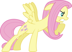 Size: 3886x2838 | Tagged: safe, artist:cobaltshade98, fluttershy, pegasus, pony, g4, magic duel, female, high res, mare, simple background, solo, transparent background, vector