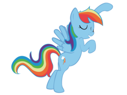 Size: 3600x2700 | Tagged: safe, artist:ocarina0ftimelord, rainbow dash, pony, g4, bipedal, female, high res, simple background, solo, transparent background, vector