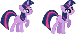 Size: 5000x2248 | Tagged: safe, artist:lman225, twilight sparkle, pony, unicorn, g4, .svg available, comparison, female, high res, inkscape, mare, simple background, solo, transparent background, unicorn twilight, vector, vector trace