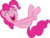 Size: 6580x5000 | Tagged: safe, artist:cantercoltz, pinkie pie, earth pony, pony, g4, rock solid friendship, absurd resolution, cute, eyes closed, female, happy, legs in air, mare, open mouth, simple background, solo, transparent background, vector