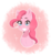 Size: 1051x1132 | Tagged: safe, artist:bunny-hana, pinkie pie, earth pony, pony, g4, bust, female, grin, portrait, simple background, smiling, solo, transparent background