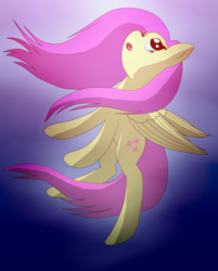 Size: 863x1072 | Tagged: safe, artist:astralamity, fluttershy, pony, g4, female, looking up, solo