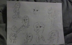 Size: 1280x800 | Tagged: safe, artist:rainboom-dash, star catcher, pony, g3, practice, sketch, sketch dump