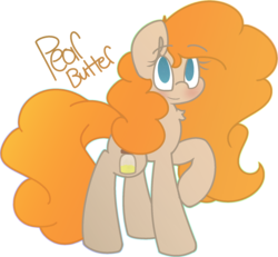 Size: 1693x1567 | Tagged: safe, artist:moonydusk, pear butter, earth pony, pony, g4, the perfect pear, fanart, female, mare, simple background, solo