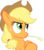 Size: 3537x4000 | Tagged: safe, artist:blindcavesalamander, applejack, earth pony, pony, g4, female, hay stalk, high res, mare, simple background, solo, straw in mouth, transparent background, vector