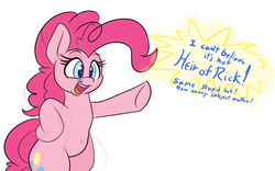 Size: 1600x1000 | Tagged: safe, artist:bellspurgebells, pinkie pie, earth pony, pony, g4, belly button, bipedal, female, i can't believe it's not butter, implied heir-of-rick, simple background, solo, white background