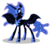 Size: 2222x2000 | Tagged: safe, artist:watermelon changeling, derpibooru exclusive, nightmare moon, alicorn, pony, g4, :p, cute, female, high res, legitimately amazing mspaint, mare, moonabetes, ms paint, nightmare mlem, simple background, solo, spread wings, tongue out, white background, wings