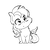 Size: 2000x2000 | Tagged: safe, artist:theartistsora, oc, oc only, oc:forest rain, pony, chibi, cute, high res