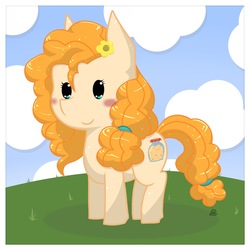 Size: 1549x1549 | Tagged: safe, artist:rockarboom, pear butter, earth pony, pony, g4, the perfect pear, female, solo