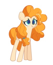 Size: 1300x1600 | Tagged: safe, artist:turtlefarminguy, pear butter, earth pony, pony, g4, the perfect pear, female, simple background, solo, transparent background