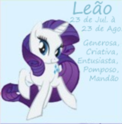 Size: 330x335 | Tagged: safe, artist:funfunland22, rarity, pony, g4, leo, portuguese
