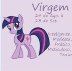 Size: 336x332 | Tagged: safe, artist:funfunland22, twilight sparkle, pony, g4, portuguese, virgo