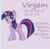 Size: 336x332 | Tagged: safe, artist:funfunland22, twilight sparkle, pony, g4, portuguese, virgo