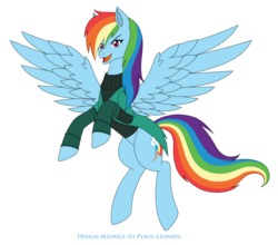 Size: 2315x2034 | Tagged: safe, artist:pyrus-leonidas, rainbow dash, pegasus, pony, g4, brawler, clothes, female, high res, mare, open mouth, outfit, simple background, solo, transparent background