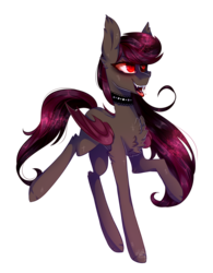Size: 1493x1914 | Tagged: safe, artist:huirou, oc, oc only, oc:deadly beauty, bat pony, pony, chest fluff, female, mare, simple background, solo, spiked choker, transparent background