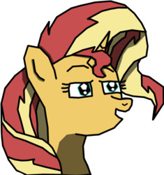 Size: 746x793 | Tagged: safe, artist:somedrawer, sunset shimmer, pony, unicorn, g4, female, simple background, solo, transparent background